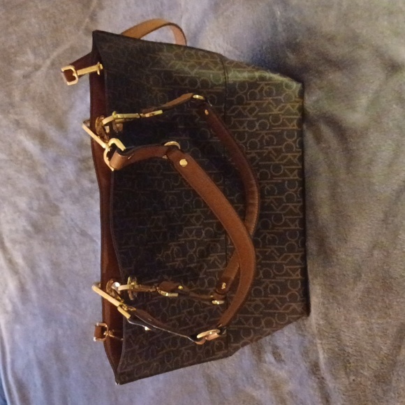 CALVIN KLINE TOTE PURSE LIKE NEW BEAUTIFUL - Picture 2 of 12